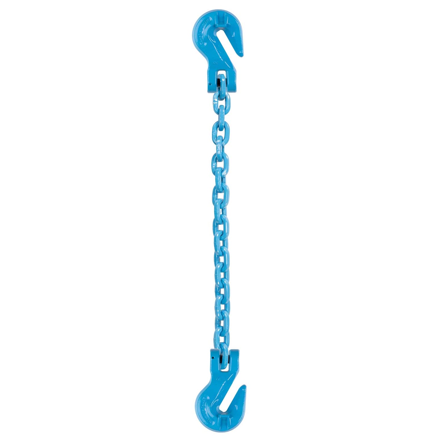3/8" x 6' - Pewag Single Leg Chain Sling w/ Grab & Grab Hooks - Grade 120