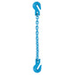 3/8" x 3' Pewag Single Leg Chain Sling w/ Grab & Grab Hooks - Grade 120