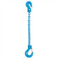 12 inch x 3 foot Pewag Single Leg Chain Sling w Grab & Sling Hooks Grade 120 image 1 of 2