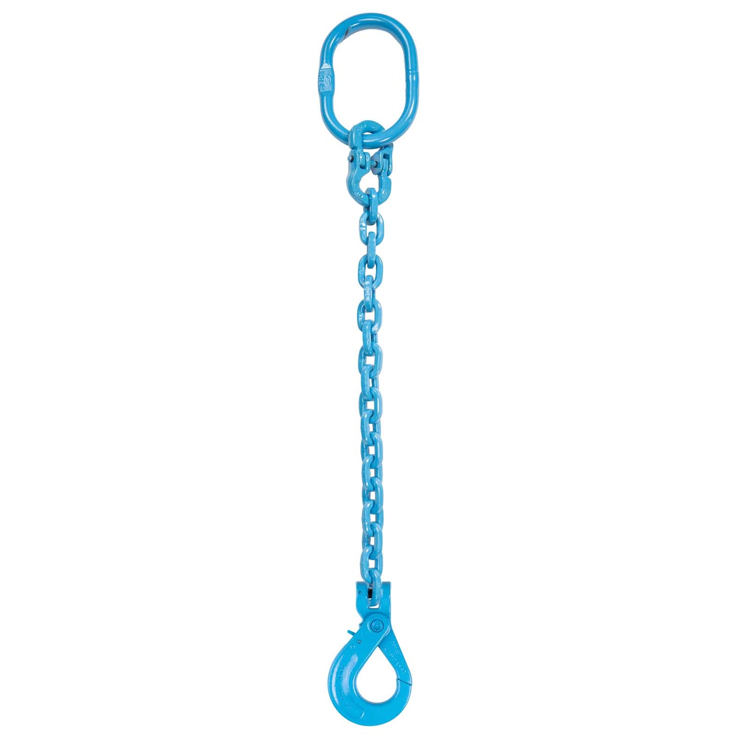 38 inch x 3 foot Pewag Single Leg Chain Sling w SelfLocking Hook Grade 120 image 1 of 2