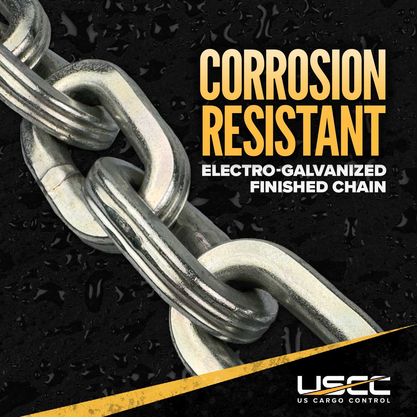 Pewag 1/2" Square Hardened Security Chain | Sold by the Foot