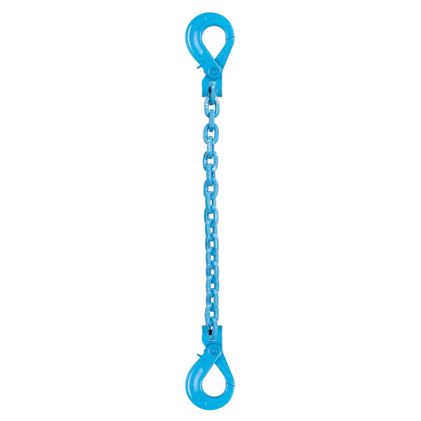 12 inch x 20 foot Pewag Single Leg Chain Sling w SelfLocking & SelfLocking Hooks Grade 120 image 1 of 2