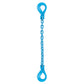 1/2" x 3' Pewag Single Leg Chain Sling w/ Self-Locking & Self-Locking Hooks - Grade 120