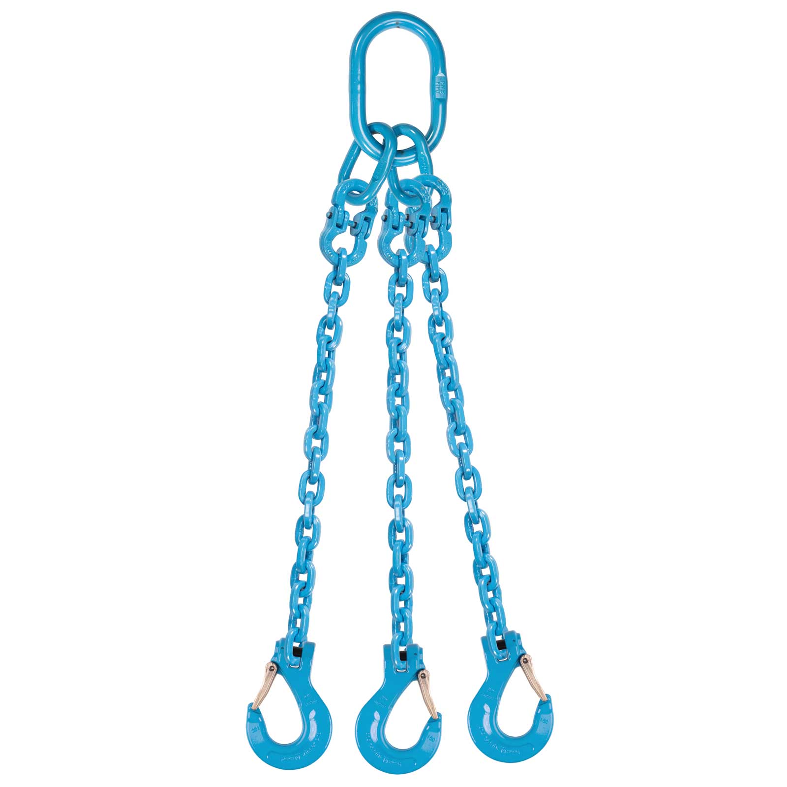 38 inch x 16 foot Pewag 3 Leg Chain Sling w Sling Hooks Grade 120 image 1 of 2