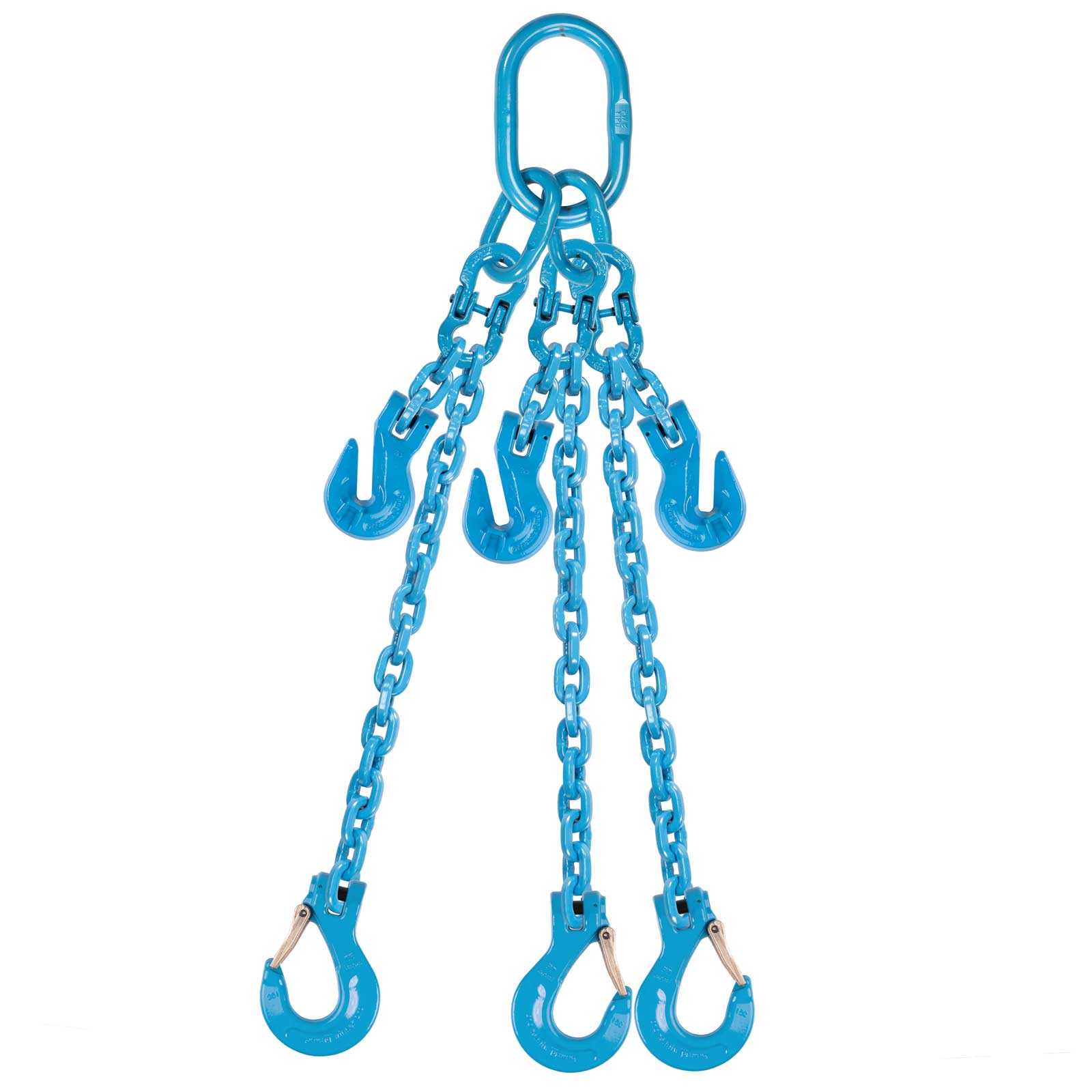 9/32" x 5' - Pewag  Adjustable 3 Leg Chain Sling w/ Sling Hooks - Grade 120