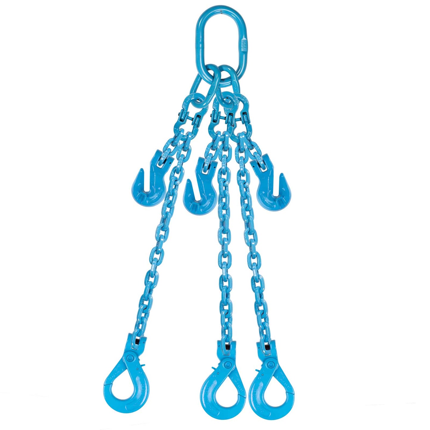 1/2" x 5' - Pewag  Adjustable 3 Leg Chain Sling w/ Self-Locking Hooks - Grade 120