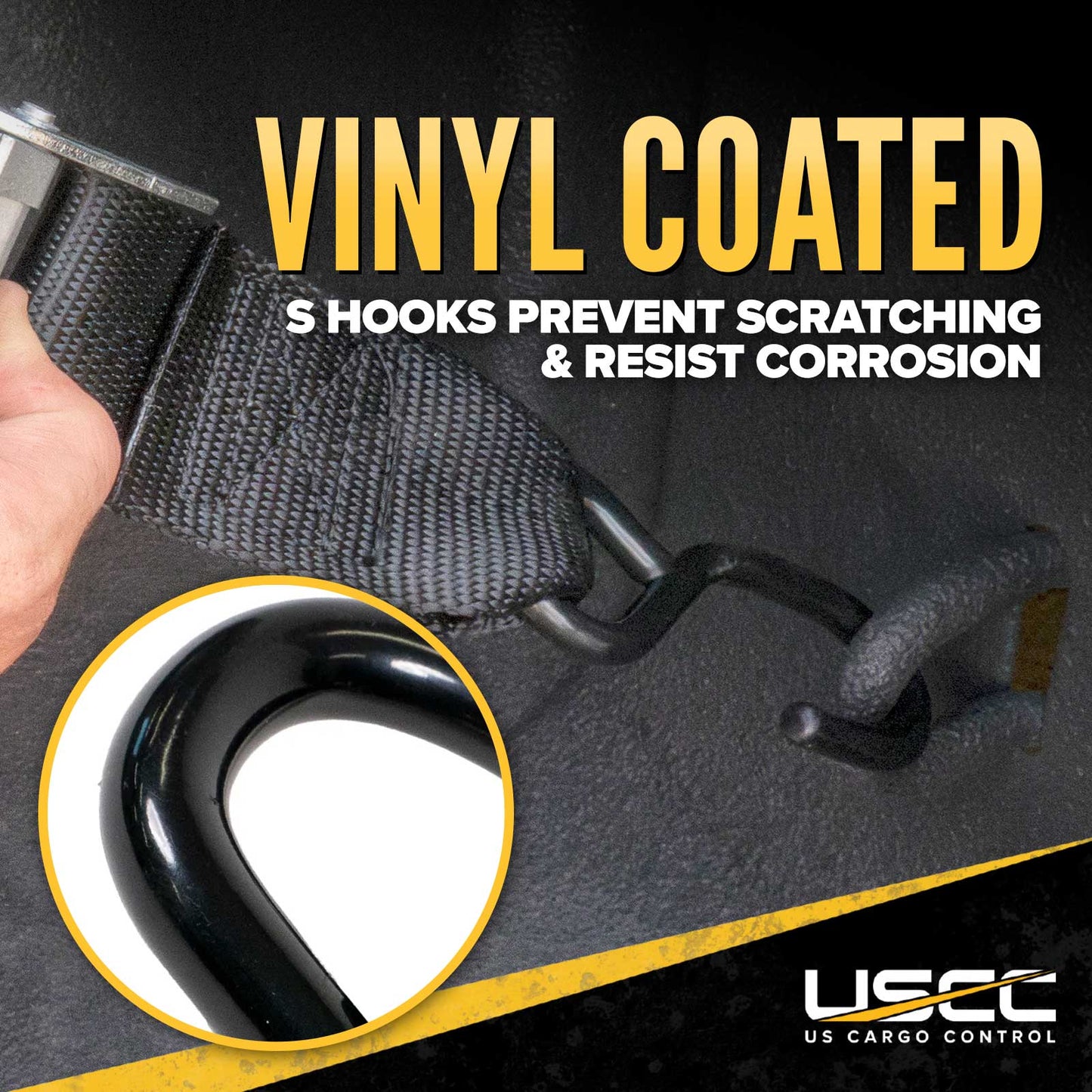 82" x 50" Long Bed Pickup Truck Cargo Net with Cam Buckles & S-Hooks