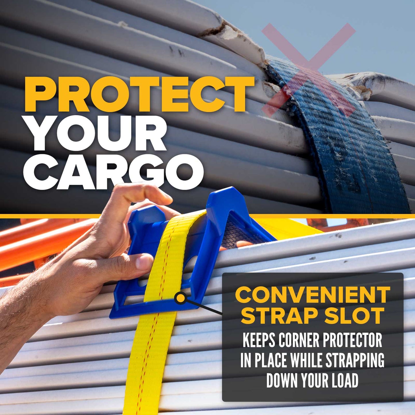 Plastic Corner Protector - Blue