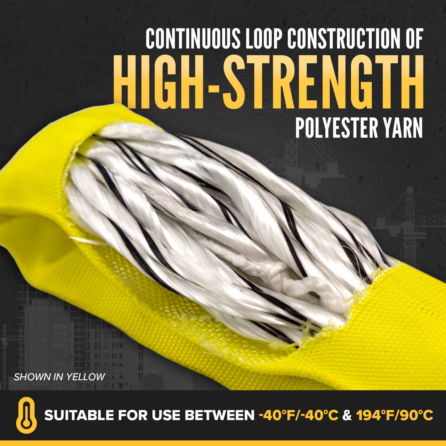 poly round slings inner fibers