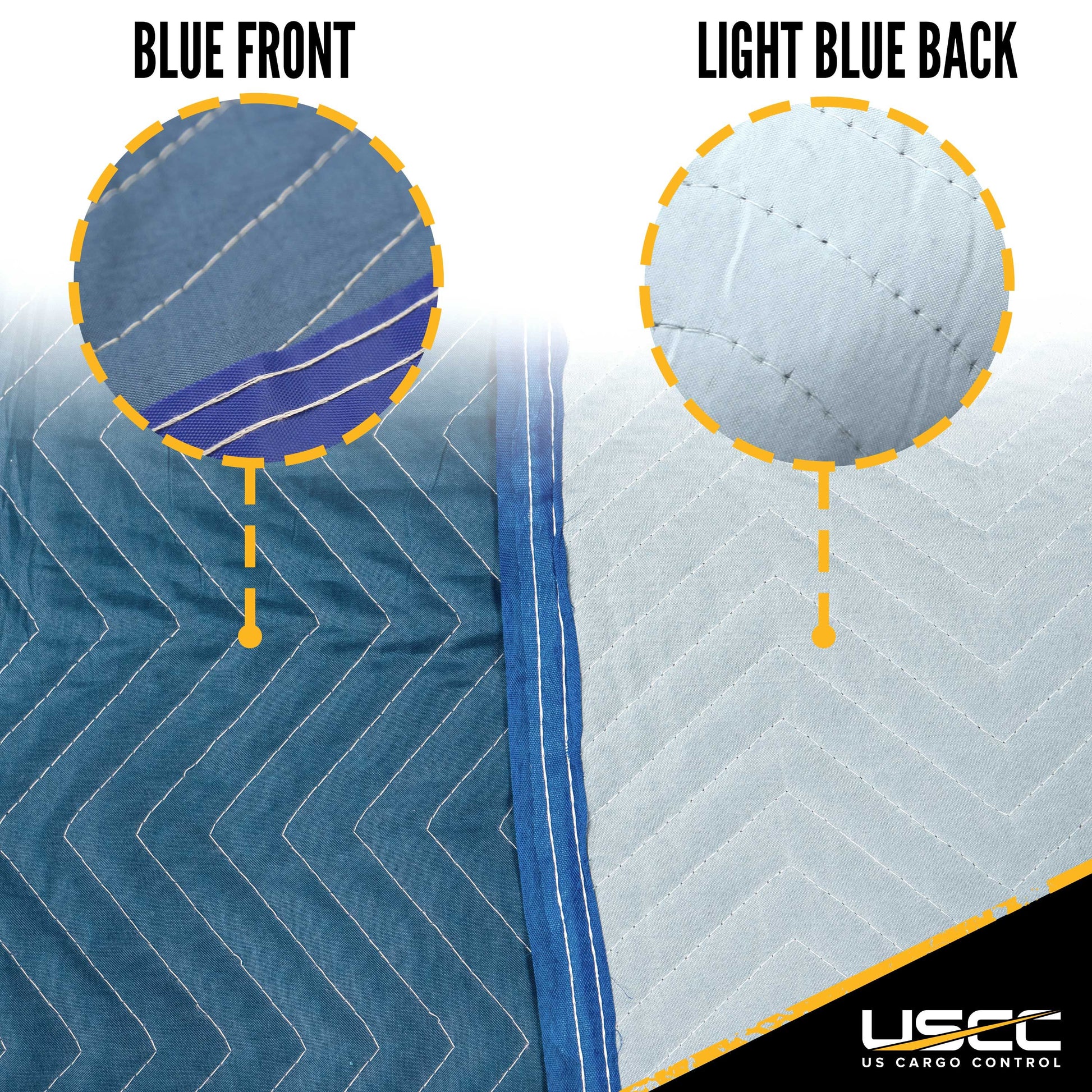 Zeny Moving Blankets 80 x 72 Pro Economy - 48 Pack Polyester- Blue Zeny Moving Blankets 80 x 72 Pro Economy - 48 Pack Polyester- Blue