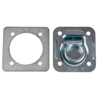 Bolt-On Recessed D-Ring Kit with Backing Plate - 5,000 lbs. BS