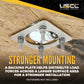 Bolt-On Recessed D-Ring Kit with Backing Plate - 5,000 lbs. BS