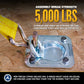 Bolt-On Recessed D-Ring Kit with Backing Plate - 5,000 lbs. BS