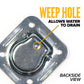 Bolt-On Recessed D-Ring Kit with Backing Plate - 5,000 lbs. BS
