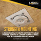 Bolt-On Recessed Swivel D-Ring Kit with Backing Plate - 6,000 lbs. BS