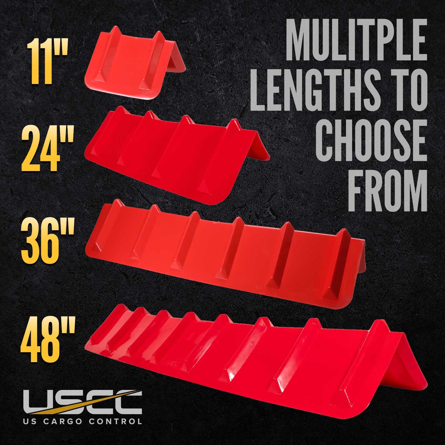 48" Cargo Corner Protector | Red Plastic | 150-Pack (Pallet)