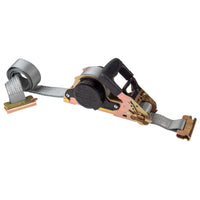 1.5” x 16’ Retractable Strap with Spring E-Fittings - 4,000 lbs. BS