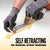1.5” x 16’ Retractable Strap with Spring E-Fittings - 4,000 lbs. BS