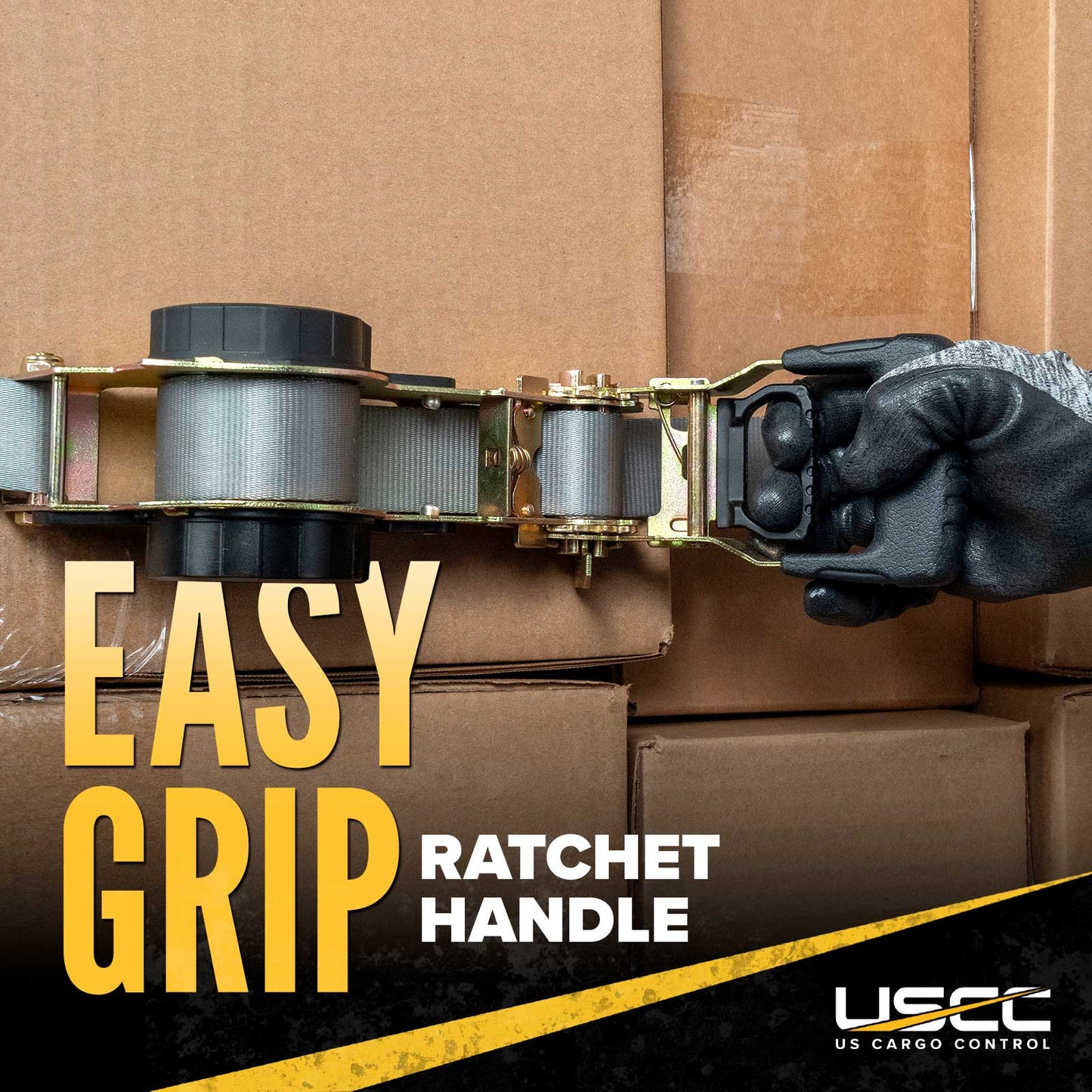 1.5” x 16’ Retractable Strap with Spring E-Fittings - 4,000 lbs. BS