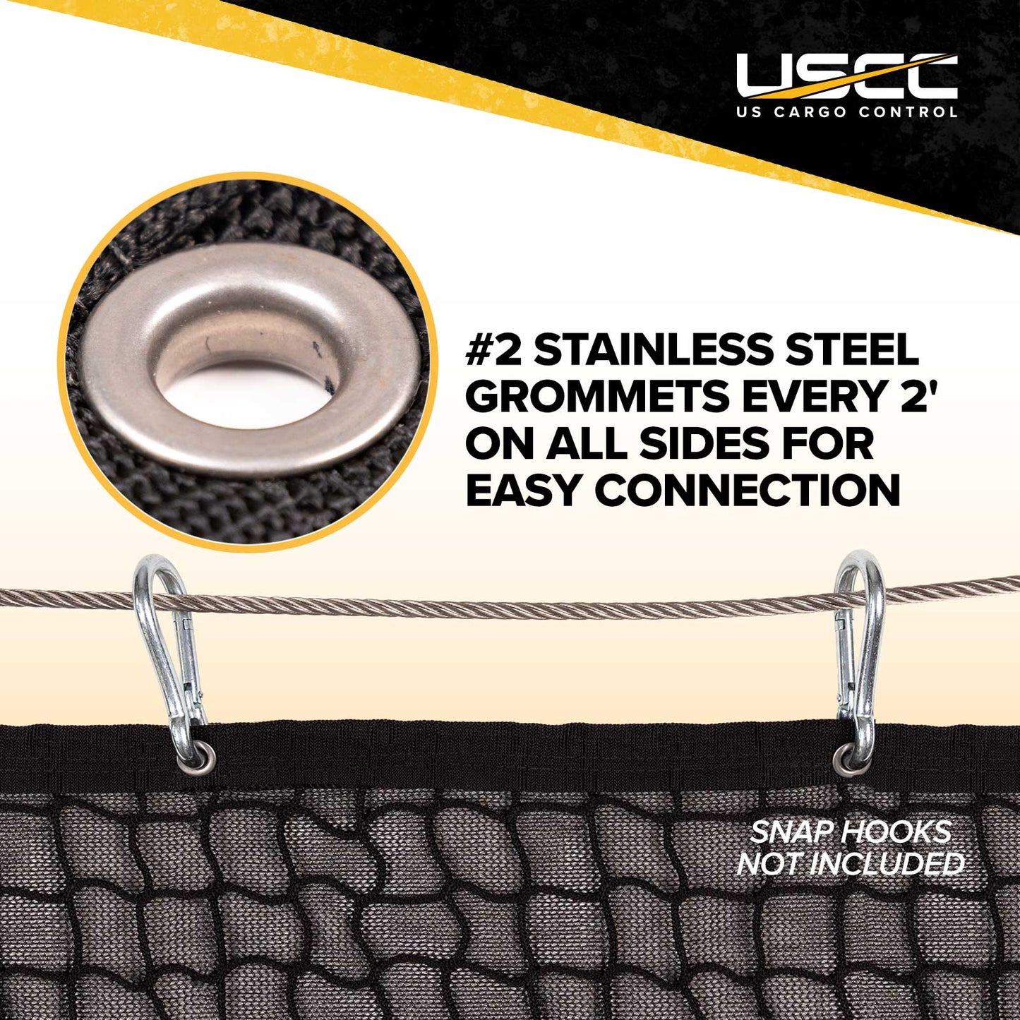 grommets every 2 feet