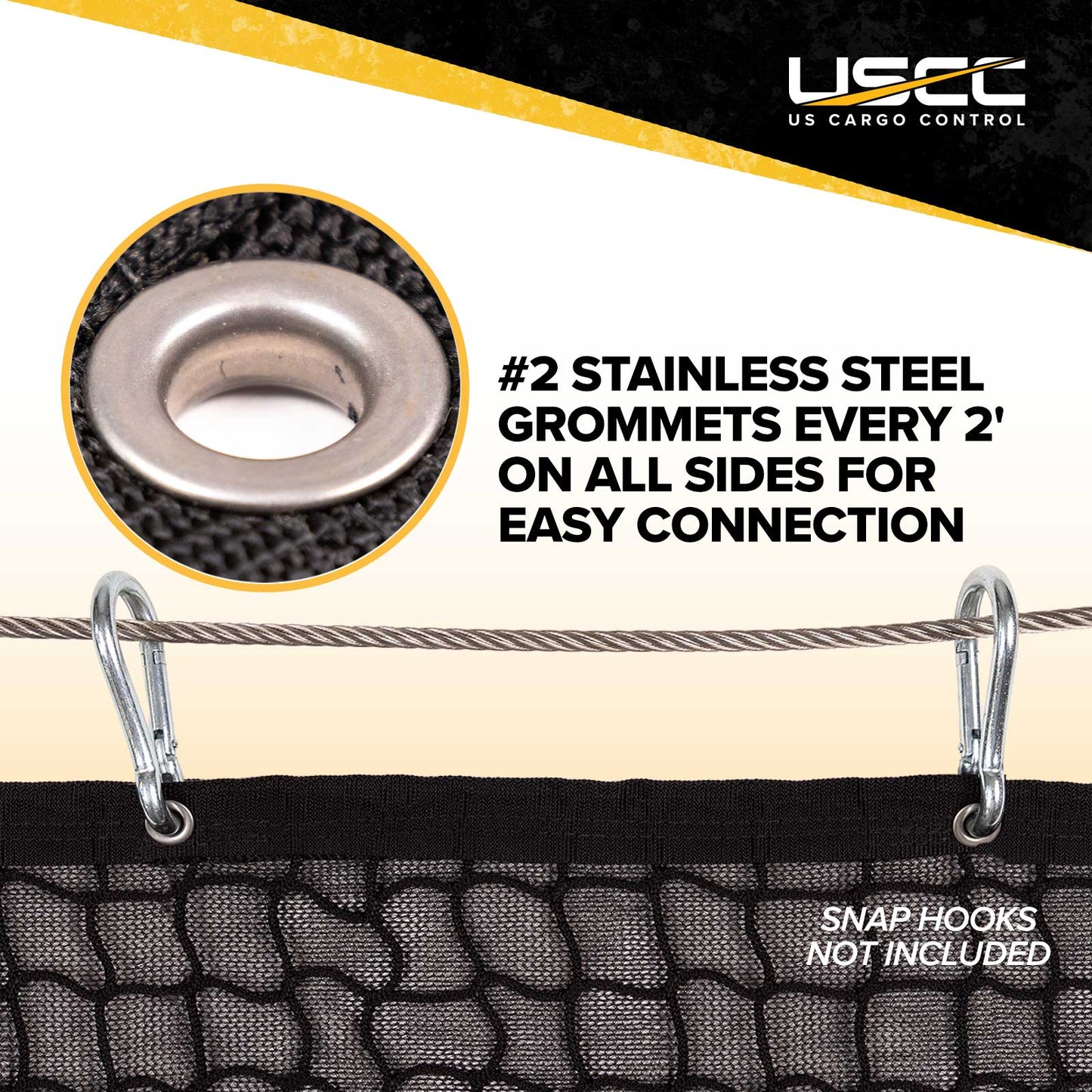 grommets every 2 feet