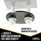 2" Bolt Plate for Single L-Track Anchor Point | 200-Pack Image 3 of 4