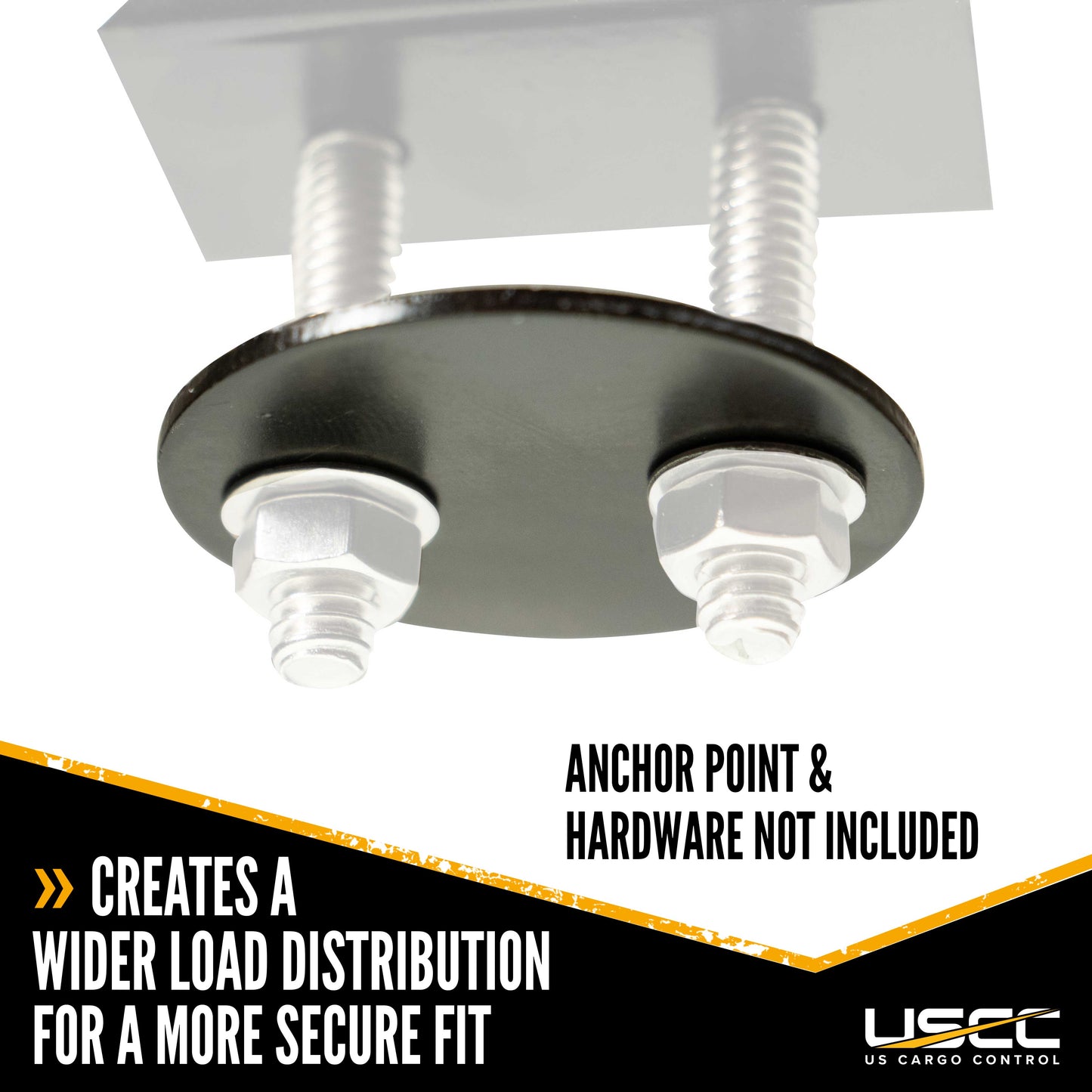 2" Bolt Plate for Single L-Track Anchor Point | 200-Pack Image 3 of 4