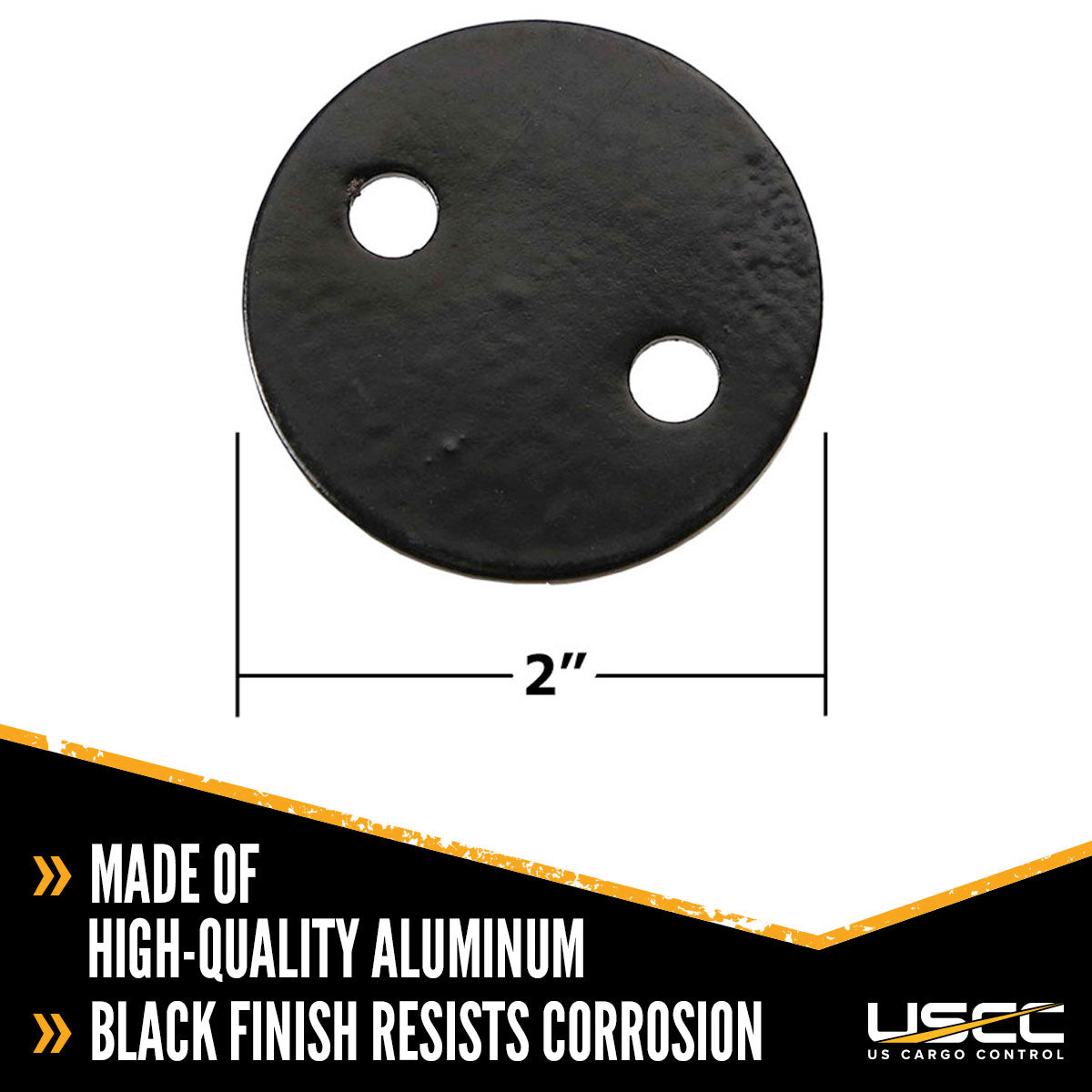 2" Bolt Plate for Single L-Track Anchor Point | 200-Pack