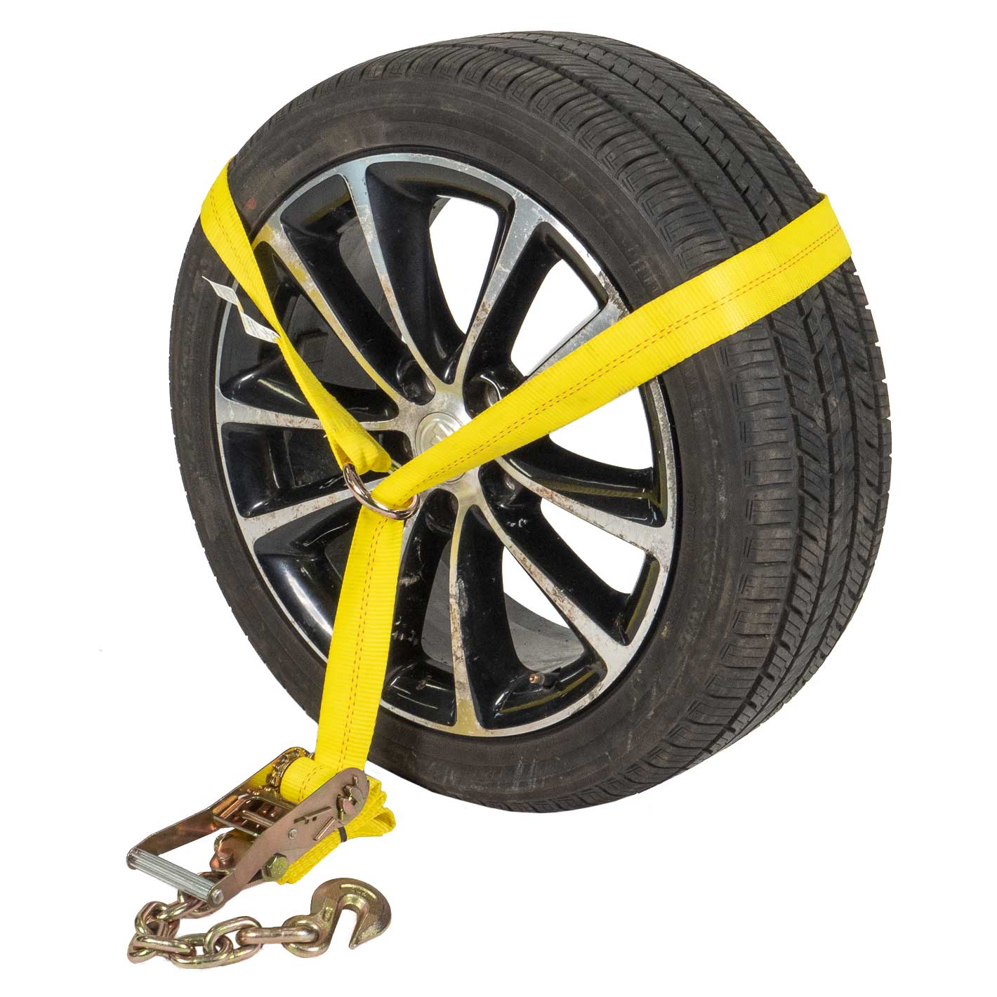 Side Mount Wheel Net with Ratchet and Chain Extension