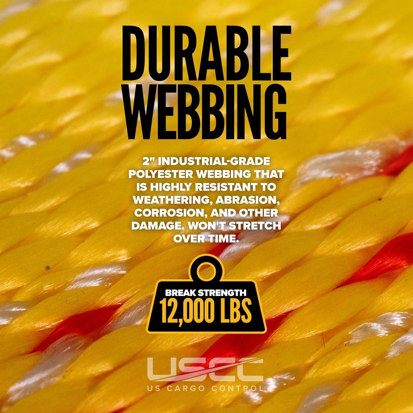 Side Mount Wheel Net with Ratchet and Chain Extension | 2' Cordura Wear Sleeve Included