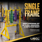 M&W 72" x 38" Single Frame Rigging Rack with Casters - 500 lbs. Cap.