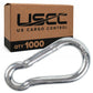 3-1/8" Length Snap Hook Carabiner | Zinc-Plated | 1000 PK