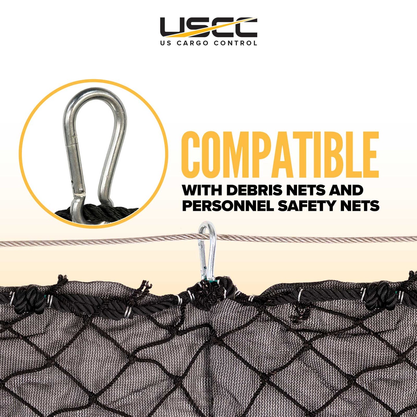 3-1/8" Length Snap Hook Carabiner - Zinc-Plated