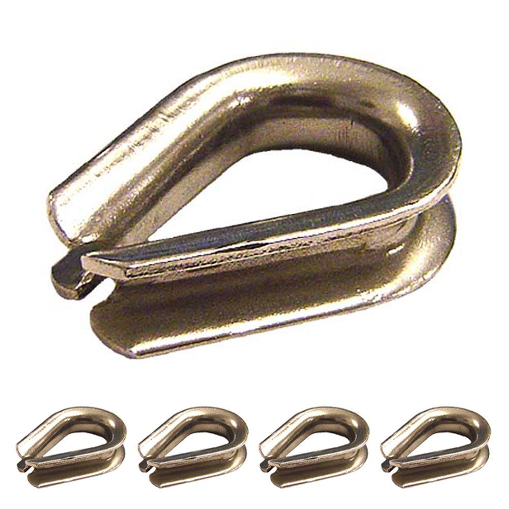 7/8" Stainless Steel Thimble | Type 304 - Heavy-Duty | 5-Pack