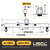 M&W 16414 standard adjustable lifting beam w/ swivel hooks specs