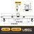 M&W 16417 standard adjustable lifting beam w/ swivel hooks specs