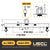 M&W 16418 standard adjustable lifting beam w/ swivel hooks specs