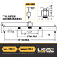M&W 14678 standard adjustable lifting beam w/ shackles specs