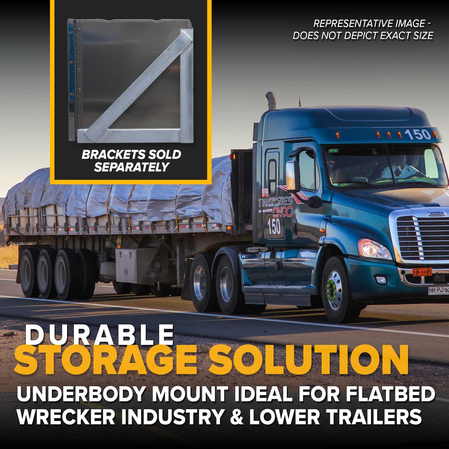 Sturdy-Lite Wrecker Trailer Tool Box 24" x 24" x 48"