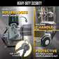 68" x 80" 3-Door Split Enclosed Headache Rack | Bar Window
