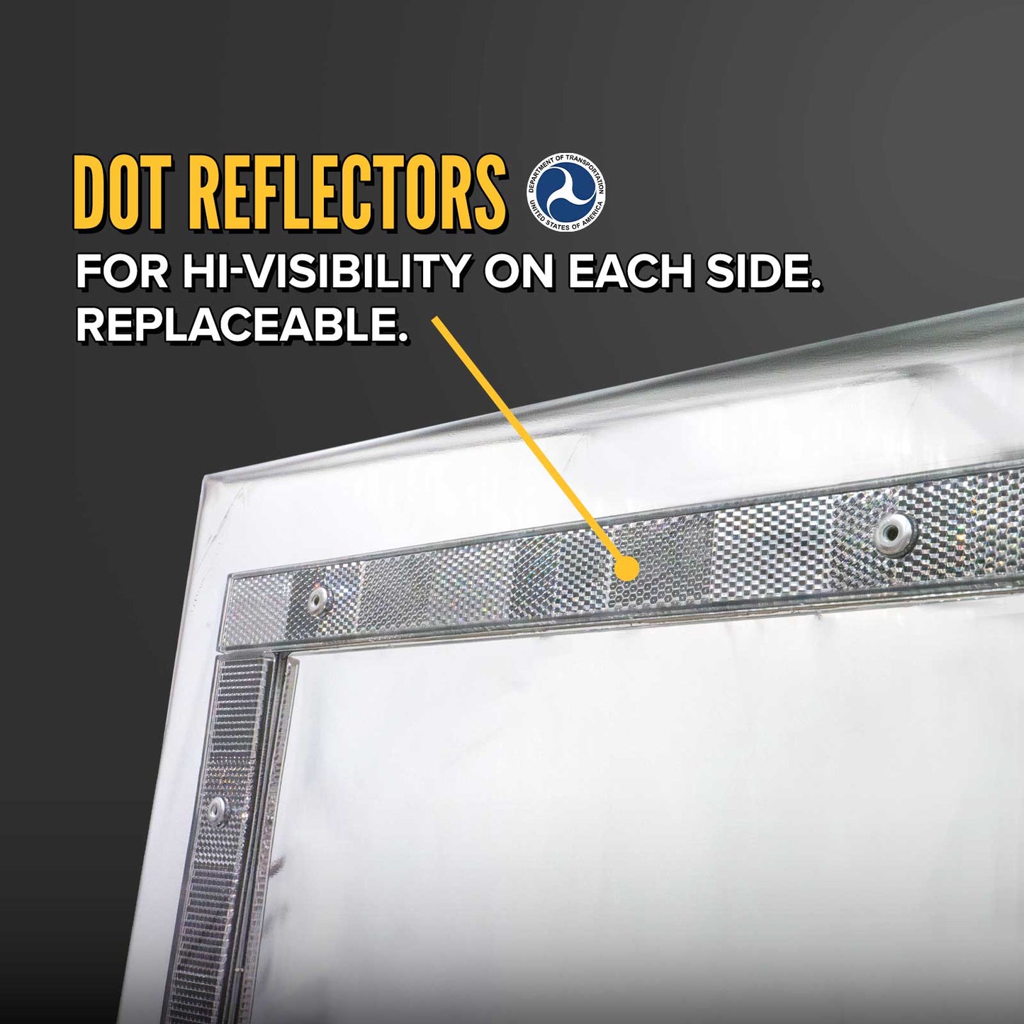 68" x 80" 3-Door Enclosed Headache Rack | Straight Frame Mounting Kit