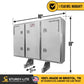 68" x 80" 3-Door Enclosed Headache Rack | Straight Frame Mounting Kit