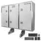 68" x 80" 3-Door Enclosed Headache Rack | Straight Frame Mounting Kit