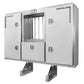 68" x 80" 3-Door Split Enclosed Headache Rack | Bar Window