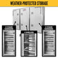 68" x 80" 3-Door Enclosed Headache Rack