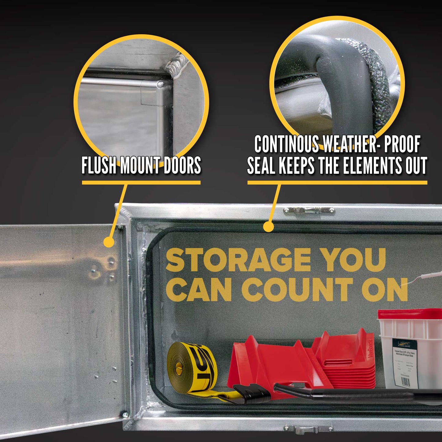 Sturdy-Lite Flush Door Toolbox 24" x 24" x 60"