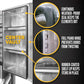 68" x 80" 1-Door Semi Headache Rack | 2 Half-Trays & 2 Chain Hangers | Side Mounting Kit