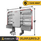 68" x 80" 1-Door Semi Headache Rack | 2 Half-Trays & 2 Chain Hangers | Side Mounting Kit