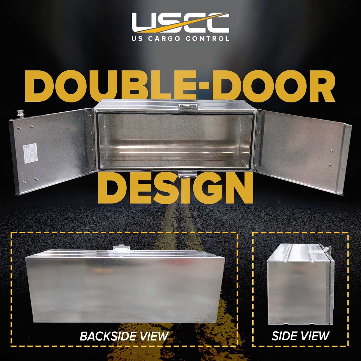 Sturdy-Lite Double Mirror Underbody Toolbox 18" x 18" x 48"