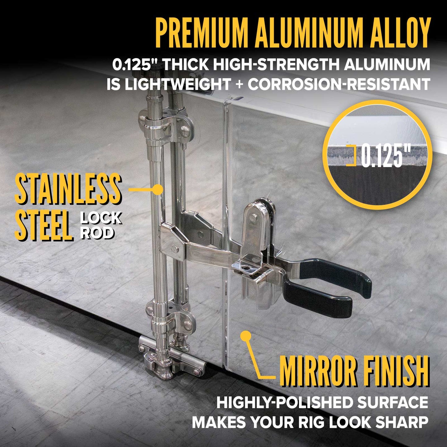 Sturdy-Lite Double Mirror Underbody Toolbox 18" x 18" x 48"